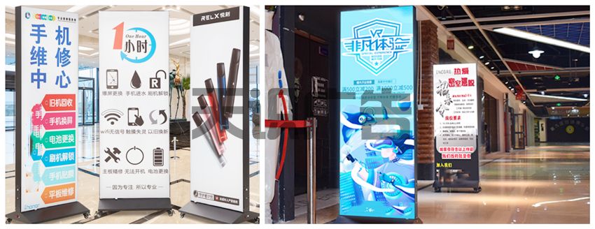 几个落地立式LED双面软膜灯箱尺寸介绍(图1)