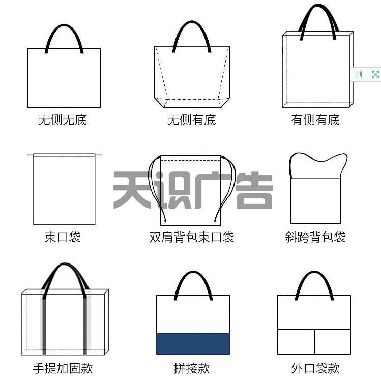 帆布手提袋的样式有哪些？(图1)