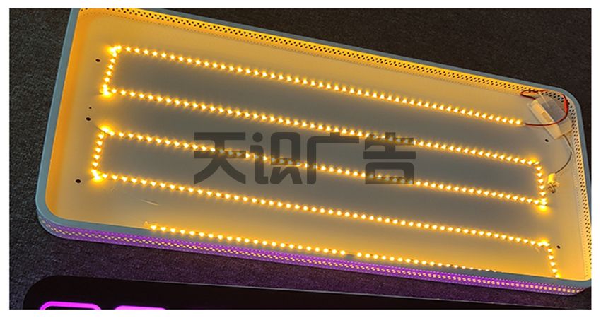 美甲美容店创意LED镂空灯箱制作工艺(图3)