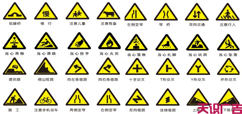 认识—三角形交通标志牌(图2)