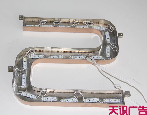 钛金发光字制作要用到哪些材质？(图3)